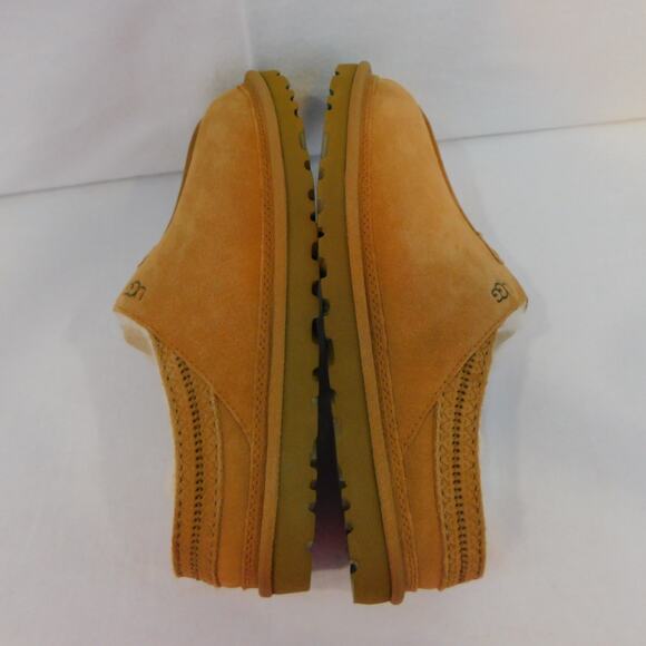 Ugg Neuman Chestnut Slippers Leather with Sheepskin Lining Mens Size 11 New - Picture 4 of 9